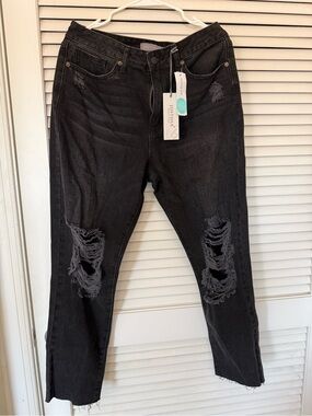 Just USA Black Distressed Women's Jeans